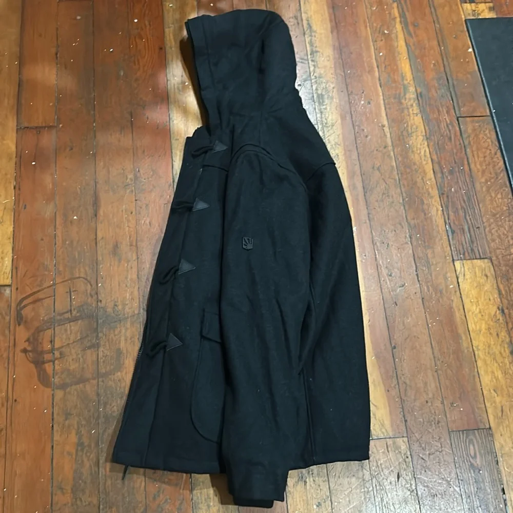Bench Charcoal Hooded Toggle Jacket